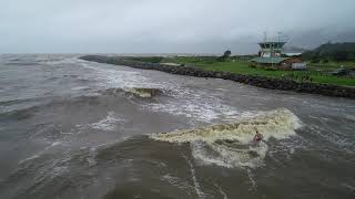 Flood Surfers  Forster Tuncurry Breakwater [upl. by Yert]