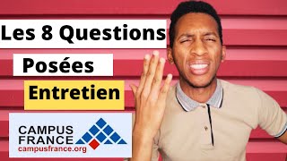 Les questions les plus posees en entretien  Comme réussir lentretien Campus France [upl. by Mariele]