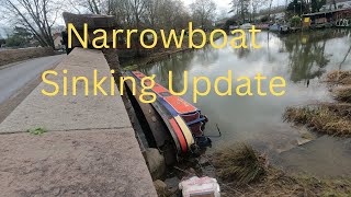 Update Narrowboat Sinking in Barrow on Soar [upl. by Enilekaj]