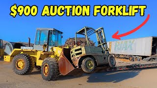 Auction Bought Sight Unseen Will this Forklift Ever Run Again [upl. by Brewer]