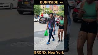 Bronx BURNside Ave New York Neighborhood Walking Tour [upl. by Einafpets]