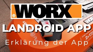 WORX Landroid  App Erklärung [upl. by Oakleil]