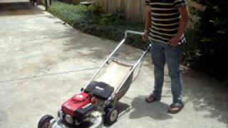 Honda HR194HR214 OHV Commercial Mower Start Up [upl. by Turmel345]