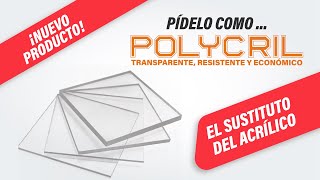 POLYCRIL  transparente resistente y económico [upl. by Lig836]