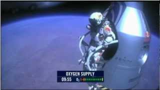 Felix Baumgartner Red Bull Stratos Salto da Extratosfera Video completo HD [upl. by Fowler224]