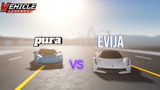 pininfarina Battista pura VS lotus evija [upl. by Airdnax]