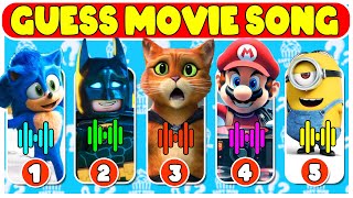 Guess The Movie Song  Super Mario Bros Transylvania Sonic Wednesday Dance Spider Man Minion [upl. by Haramat]