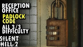 Reception Office Padlock Code Silent Hill 2 Remake [upl. by Ethbin]