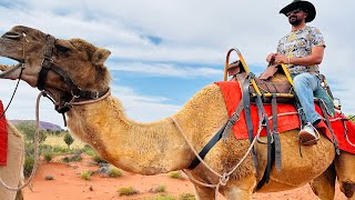 Camel ride at uluru  yulara  Northern Territory  Australia  Punjabi Vlog [upl. by Anayra]