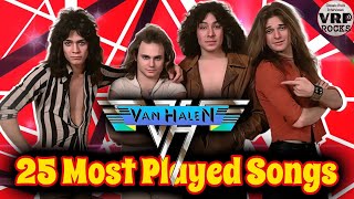 25 Most Played VAN HALEN Songs On Spotify 2024 [upl. by Suoirrad]