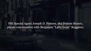 Joe Pistone AKA Donnie Brasco and Lefty Ruggiero Caught on the Wire mafia donniebrasco gangsters [upl. by Patsis946]