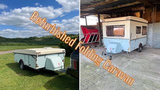 I refurbished a vintage folding caravan [upl. by Eniamrahs]