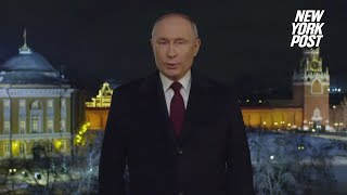 Putin makes no mention of Ukraine war in New Year’s Eve speech [upl. by Aicire576]