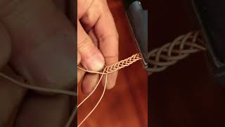 How to make a handknitted copper ring 2 [upl. by Monti715]