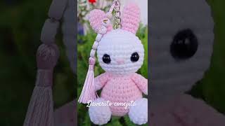 Llaverito personalizados a crochet conejita crochet kawaii kigurumi cute kawaiii handmade [upl. by Saberio]