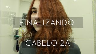 Finalização de cabelo ondulado  Letícia Kuwer [upl. by Gnues]