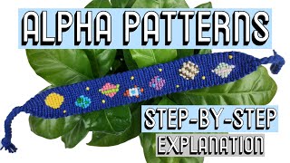 HOW TO READ ALPHA PATTERNS CC  Friendship Bracelets [upl. by Irving629]