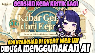 Karena Keanehan ini Genshin Impact Di Duga Menggunakan AI di Web Event Glad Tidings From Afar [upl. by Airtemak562]