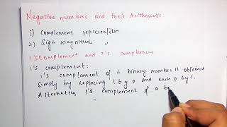 1s complement of binary number  solved example [upl. by Attekram274]