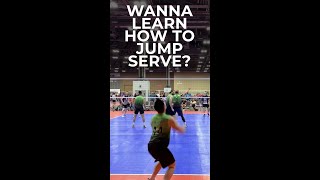 How To Jump Serve A Volleyball shorts volleyball [upl. by Yvad]