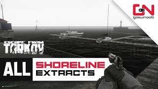 All Shoreline Extracts Locations  All PMC and SCAV Exits  Escape from Tarkov 2020 Beginners Guide [upl. by Yras]