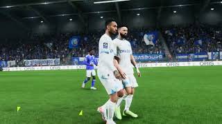 Gameplay FC 24  Strasbourg  Olympique de Marseille  Ligue 1  20242025 [upl. by Narih]