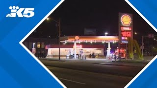 Gas station clerk arrested after dispute [upl. by Atinahs]