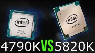 Intel i74790K vs i75820K [upl. by Ahsenra]