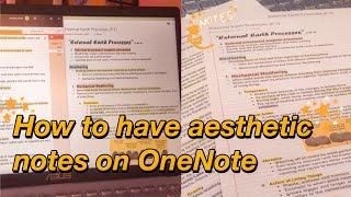 DIGITAL NOTE TAKING I How to take organized and aesthetic notes in OneNote [upl. by Kleiman]