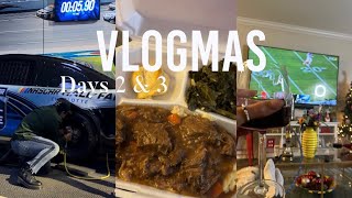 VLOGMAS DAYS 2 amp 3  AWITL Hair Tutorial NASCAR Thriftcon etc [upl. by Mccreary437]