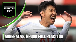 Arsenal 22 Tottenham FULL REACTION ‘Brilliant to watch’  ESPN FC [upl. by Trescott]