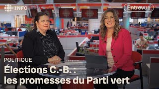 Françoise Raunet candidate du Parti vert discute du programme du parti [upl. by Binette]