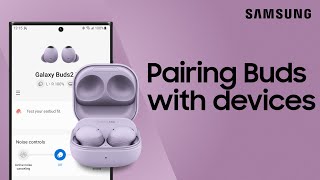 How to Pair your Galaxy Buds with your Galaxy phone  Samsung US [upl. by Nahseez]