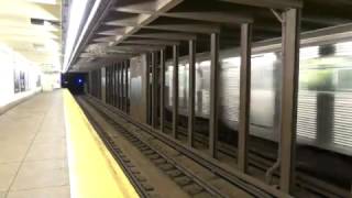 IND Fulton St Line R32 A Express Train at Franklin AVeFulton St Queens Bound [upl. by Alael532]