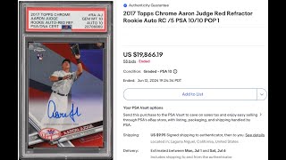 High Rollers The 10 Highest Recent Sportscard Sales On EBay [upl. by Stevie311]