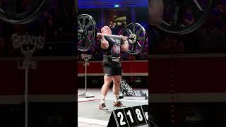 218kg 480lbs Axle Press WORLD RECORD attempt [upl. by Lupita566]