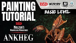 ANKHEG  DampD  NOLZURS MARVELOUS MINIATURES  WIZKIDS  HOW TO PAINT DampD MINIATURE [upl. by Oremar979]