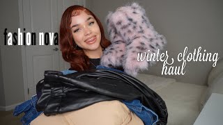 winter clothing haul ❄️  fashion nova  winter essentials outfit inspo [upl. by Herbie125]