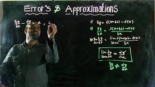 ERRORS AND APPROXIMATIONS1JEE MATHEMATICS [upl. by Eednil]