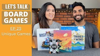 Lets Talk Board Games 23  Uniqueish Themed Games [upl. by Ainegul]