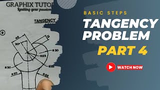 TANGENCY PROBLEMS IN TECHNICAL DRAWING spanner construction [upl. by Leighton]