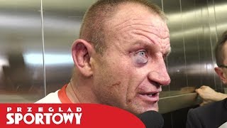 Mariusz Pudzianowski po wygranej z Jayem Silvą na KSW 40 [upl. by Ellatnahc98]