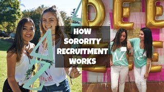 HOW SORORITY RECRUITMENT WORKS SDSU  Rachel Silva [upl. by Man]