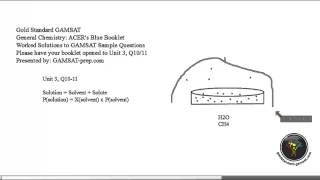 ACER GAMSAT Sample Questions Booklet Unit 3 Questions 1011 Answers with Explanations blue booklet [upl. by Ahtnamas]