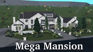 MEGA MANSION BLOXBURG SPEEDBUILD  6 bedrooms  200k [upl. by Aihsela]