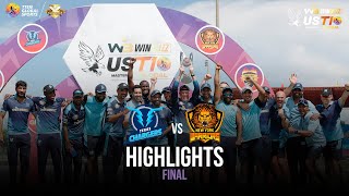 US Masters T10 2023 Final Highlights New York Warriors vs Texas Chargers  Match 25 [upl. by Yatnwahs]