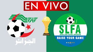 ARGELIA VS SIERRA LEONA EN VIVO 🔴 COPA ÁFRICA [upl. by Sirtimid]