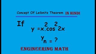 nth derivative of x2 cos2x problem based on leibnitz theorem in hindi [upl. by Nimar749]