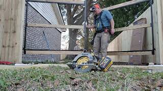 installing a 12ft double gate using the adjust agate frame kit [upl. by Gilbertine]