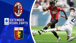 AC Milan vs Genoa Extended Highlights  Serie A  CBS Sports Golazo [upl. by Fanchon]